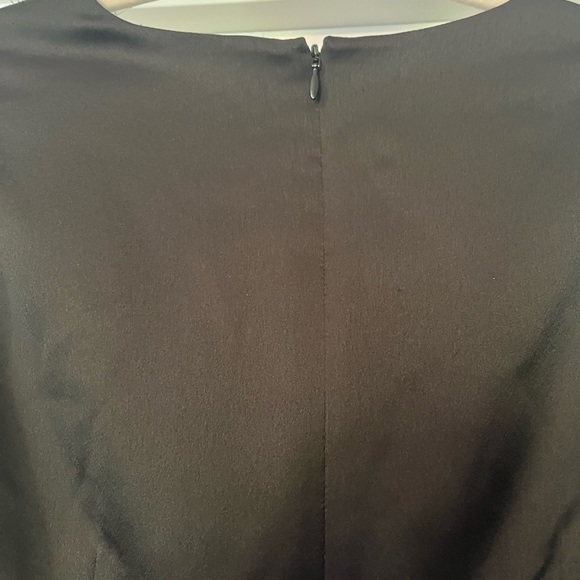 MILLY Stella black and blue bow tie waist dress - Picture 5 of 11